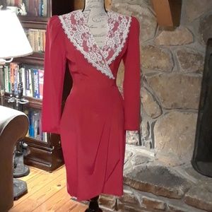 Gunne Sax vintage red dress!!